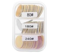 jojofuny Juego de Discos de Lijado para Uñas y Pies 20Mm Accesorios de Lijado para Taladro con Grano 80/180/240 Kit de Discos de Esmerilado y Pulido para Eliminar Piel Muerta y