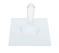 jojofuny Placa de Molienda de Vidrio 4X4 CM y Mortero para Pigmentos Minerales, Kit para Preparar Pintura Acrílica Óleo, Adecuado para Artistas y Manualidades en Casa