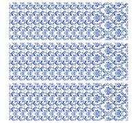 jojofuny Servilletas para Cenas Estampado Azul y Blanco, 80 Hojas de Papel Práctico Diseño Creativo para Eventos y Entretenimiento