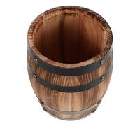 jojofuny Soporte para Cubiertos de Madera Diseño Retro en Forma de Barril, Organizador de Cubiertos para Encimera de Cocina, Ahorro de Espacio y Uso Múltiple
