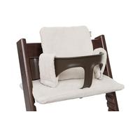 Jollein Reductor de Asiento para Trona - Cloudy Rib - Oatmeal - Lavable - Cojín para Trona - 27 x 45 x 2 cm