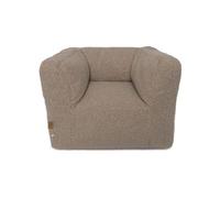 Jollein Sillón Infantil - Puf para niños - Tela Suave Tipo Peluche - Warm Sand - Sillón Acogedor para niños pequeños - 40x46x37 cm