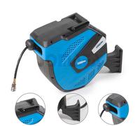 JOMAFA - Carrete de Manguera Aire Comprimido 15 m + 2 m Conector de 1/4" Soporte Pared 180° 7,5 x 11.5 mm AZUL - 10096