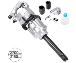 JOMAFA - Pistola de Impacto Neumática 2700 NM Afloje / 2180 Nm apriete, 4200RPM, Taladro de Impacto Manual, Ideal para Camiones, tractores, maquinaria industrial, Neumáticos y Equipo Pesado - 1120