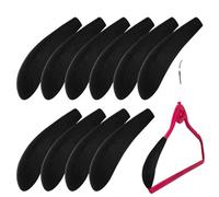 Jomewory Hombreras para Colgar - 10 Piezas Moldeador de Percha para suéter,Almohadillas para Perchas de Traje estándar Anchas de Terciopelo Antideslizante para Armario, Armario, hogar, Hotel