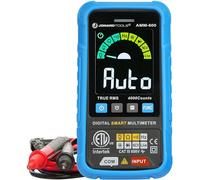 Jonard Tools AMM-600 - Multímetro digital inteligente automático ETL certificado 4000 cuentas TRMS, prueba A/C D/C Voltage, Resistance, Continuity, Frequency, Capacitance, Diodo, NCV y Live Wire, 600