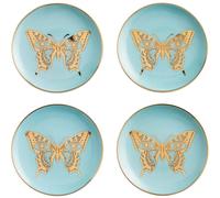 Jonathan Adler - MARIPOSA COASTERS - SET OF 4 - BLUE/GOLD - Accesorios para el hogar 1 St.