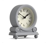JONES CLOCKS® Maida Vale Reloj de repisa | Reloj de Escritorio Tradicional pequeño | Grey | Bonito y Encantador, Ideal para la repisa, la estantería o la mesilla de Noche