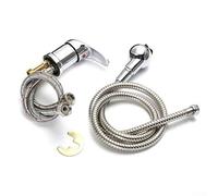 Jonikuper Barber Shop - Juego de grifo de cama de champú, cabezal de ducha y manguera, material de aleación de zinc, con interruptor de agua fría y caliente
