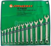 Jonnesway, juego de llaves combinadas planas, 12 piezas, de 8 a 22 mm, modelo W26112S