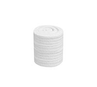 Jonoisax Cuerda de Fibra cerámica Cuadrada - Junta Plana Trenzada 1260 ℃ Cuerda de Fibra cerámica 14 * 14 mm Tira de Sellado para Puerta de Horno,3 M