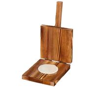 Jooehyer Herramienta de Prensado de Masa para Hacer Dumplings, Máquina de Artefacto de Piel para Dumplings, Manual de Cocina, Molde de Prensa de Madera, Utensilios de Cocina D