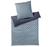 JOOP! Juego de cama de satén, diseño de flores cornflower Double 4083, 23 Deep Ocean - 135 x 200 cm