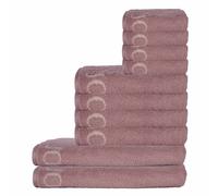 JOOP! Juego de toallas, 10 piezas - Classic, 2x toalla de ducha, 4x toalla, 4x toalla de invitados Classic Pink Set