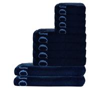 JOOP! Juego de toallas, 10 piezas - Classic, 2x toalla de ducha, 4x toalla, 4x toalla de invitados Classic Blue Set