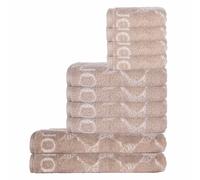 JOOP! Juego de toallas, 10 piezas - Cornflower, 2x toalla de ducha, 4x toalla, 4x toalla de invitados Beige Set