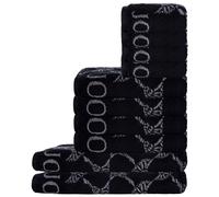 JOOP! Juego de toallas, 10 piezas - Cornflower, 2x toalla de ducha, 4x toalla, 4x toalla de invitados Black Set