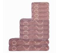 JOOP! Juego de toallas, 10 piezas - Cornflower, 2x toalla de ducha, 4x toalla, 4x toalla de invitados Pink Set