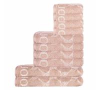 JOOP! Juego de toallas, 10 piezas - Cornflower, 2x toalla de ducha, 4x toalla, 4x toalla de invitados Rosa (Nude) Set