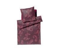 JOOP Ropa de cama de satén PAISLEY 70x90cm/140x200cm Rojo Oscuro rojo oscuro