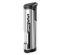 JOPOO Mechero Soplete Gas Recarga Encendedor Antiviento Recargable (Vendido sin Gas)