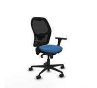 Jorquera sincro malla negra similpiel azul claro brazos 3d base nailon