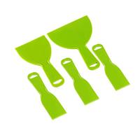 Josenidny Juego de 5 cuchillos de plástico flexibles para raspadores de pintura para spackling, parches, calcomanías, papel pintado, hornear, pared