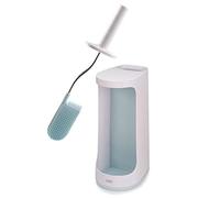Joseph Joseph 70536 Flex Store Escobilla para Inodoro con Cubo de Almacenamiento, Azul/Blanco, Extra Grande