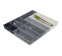 Joseph Joseph Blox Set de 10 Bandejas de Almacenamiento de Plástico para Cosméticos, para Oficina y Utensilios, Organizador de Cajones, Gris