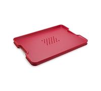 Joseph Joseph – Tabla de cortar Cut&Carve Plus – Multifunción, antideslizante, apta para lavavajillas – Roja