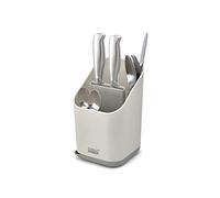 Joseph Joseph Duo Escurridor de Cubiertos para Fregadero con Ranura para Cuchillos, Organizador de Cubiertos, Gris