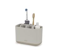 Joseph Joseph Soporte porta cepillos y pasta de dientes Easy-Store, 6 compartimentos, Beige