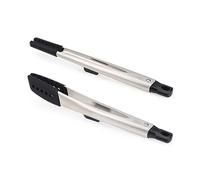 Joseph Joseph Elevate Fusion Pinzas de Cocina de Silicona, 2 Piezas, Largas y de Precisión, Antiadherentes, Resistentes al Calor, Mango en Acero Inoxidable