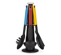 Joseph Joseph Elevate Set de 6 Utensilios con Soporte Giratorio Negro