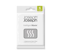 Joseph Joseph Filtros antiolor cubo de basura y residuos orgánicos – Carbón activado – Pack 6