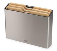 Joseph Joseph Folio Bamboo Set de 3 tablas de cortar con bloque de bambú y acero inoxidable