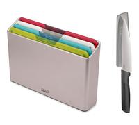 Joseph Joseph Folio Icon Set de 4 Tablas, codificadas por colores, antideslizantes, cuchillo chef. Multicolor