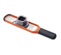 Joseph Joseph Handi-Grate Rallador y Cortador Mini 2 en 1, Cuchillas de Acero Inoxidable Afiladas para Rallar y Cortar, Naranja
