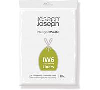 Joseph Joseph Forros de basura IW6 30 litros – 20 unidades, transparente