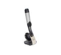 Joseph Joseph Joseph Joseph Sinktech Cepillo para platos con cabezal de repuesto y bandeja de goteo Clear