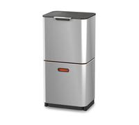 Joseph Joseph – Cubo de basura Totem Max 60 L, acero inoxidable, separación y filtro de olores