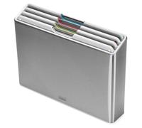 Joseph Joseph – Juego de 4 tablas de cortar Folio, código de color y estuche en acero inoxidable