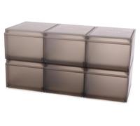 Joseph Joseph - Juego de 6 organizadores para zapatos ShoeCase, color taupe
