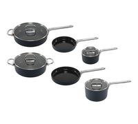 Joseph Joseph Juego de cocina Space con mangos plegables y revestimiento cerámico, 6 piezas, Azul