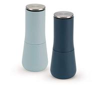 Joseph Joseph Juego de Molinillo para Sal y Pimienta antiderrame Milltop de la Gama Editions - Azul