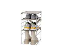 Joseph Joseph Level Zapatero Ajustable, Estructura duradera en Acero, Organizador y Almacenamiento de Zapatos con Estantes para 4 Pares