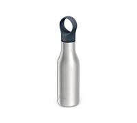 Joseph Joseph Loop Botella de Agua de Acero Inoxidable con Aislamiento al Vacío, Ideal para Trabajo, Gimnasio y Viajes, 500 ml, Acero Inoxidable