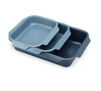 Joseph Joseph Bandejas para asar Nest Oven, set de 3, acero al carbono antiadherente, azul