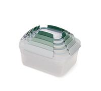 Joseph Joseph Nest Lock Set 5 Recipientes de Plástico para Alimentos, Herméticos, Fiambrera, Almacenaje Cocina, Verde Salvia