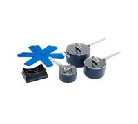 Joseph Joseph Space Cookware Set 3 Piezas Azul con Mangos Plegables